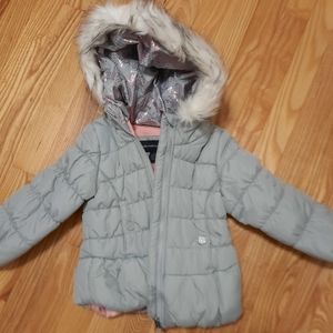 Girls hooded puffer jacket
